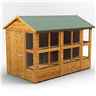 10ft x 6ft Premium Tongue and Groove Apex Potting Shed - Double Doors - 14 Windows - 12mm Tongue and Groove Floor and Roof