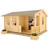14ft x 10ft Amber 44mm Log Cabin (19mm Tongue and Groove Floor and Roof) (4150x2950)