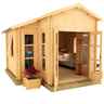 14ft X 14ft Elvis 44mm Log Cabin (19mm Tongue And Groove Floor And Roof) (4150x4150)