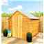 8ft x 6ft  (2.39m x 1.83m) - Super Value Overlap - Apex Wooden Garden Shed - Windowless - Double Doors