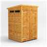 4ft x 4ft  Security Tongue and Groove Pent Shed - Double Door - 12mm Tongue and Groove Floor and Roof