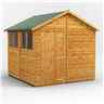 8ft x 8ft  Premium Tongue and Groove Apex Shed - Single Door - 4 Windows - 12mm Tongue and Groove Floor and Roof