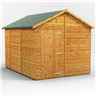 10ft x 8ft  Premium Tongue and Groove Apex Shed - Single Door - Windowless - 12mm Tongue and Groove Floor and Roof