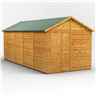 18ft x 8ft  Premium Tongue and Groove Apex Shed - Single Door - Windowless - 12mm Tongue and Groove Floor and Roof