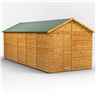 20ft x 8ft  Premium Tongue and Groove Apex Shed - Single Door - Windowless - 12mm Tongue and Groove Floor and Roof