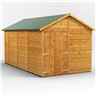 14ft x 8ft  Premium Tongue and Groove Apex Shed - Double Doors - Windowless - 12mm Tongue and Groove Floor and Roof