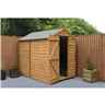 7ft X 5ft (2.1m X 1.5m) Overlap Apex Shed With Single Door Windowless - Modular