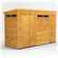 10ft x 4ft Security Tongue and Groove Pent Shed - Single Door - 4 Windows - 12mm Tongue and Groove Floor and Roof