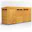 14ft x 4ft Security Tongue and Groove Pent Shed - Single Door - 6 Windows - 12mm Tongue and Groove Floor and Roof