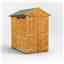 6ft x 4ft Security Tongue and Groove Apex Shed - Double Doors - 2 Windows - 12mm Tongue and Groove Floor and Roof