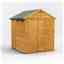 6ft x 6ft Security Tongue and Groove Apex Shed - Single Door - 2 Windows - 12mm Tongue and Groove Floor and Roof