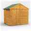 6ft x 8ft  Security Tongue and Groove Apex Shed - Single Door - 2 Windows - 12mm Tongue and Groove Floor and Roof