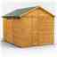 10ft x 8ft  Security Tongue and Groove Apex Shed - Single Door - 4 Windows - 12mm Tongue and Groove Floor and Roof