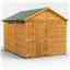 10ft x 8ft  Security Tongue and Groove Apex Shed - Double Doors - 4 Windows - 12mm Tongue and Groove Floor and Roof