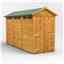 12ft x 4ft Security Tongue and Groove Apex Shed - Double Doors - 6 Windows - 12mm Tongue and Groove Floor and Roof