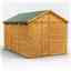 12ft x 8ft  Security Tongue and Groove Apex Shed - Single Door - 6 Windows - 12mm Tongue and Groove Floor and Roof