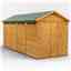 16ft x 6ft Security Tongue and Groove Apex Shed - Single Door - 8 Windows - 12mm Tongue and Groove Floor and Roof