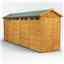 18ft x 4ft Security Tongue and Groove Apex Shed - Single Door - 8 Windows - 12mm Tongue and Groove Floor and Roof