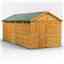 18ft x 8ft  Security Tongue and Groove Apex Shed - Double Doors - 8 Windows - 12mm Tongue and Groove Floor and Roof