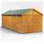 20ft x 8ft  Security Tongue and Groove Apex Shed - Double Doors - 10 Windows - 12mm Tongue and Groove Floor and Roof
