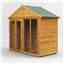4ft x 8ft Premium Tongue and Groove Apex Summerhouse - Double Doors - 12mm Tongue and Groove Floor and Roof