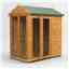 6ft X 4ft Premium Tongue And Groove Apex Summerhouse - Double Doors - 12mm Tongue And Groove Floor And Roof