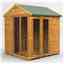 6ft x 6ft Premium Tongue And Groove Apex Summerhouse - Double Doors - 12mm Tongue And Groove Floor And Roof