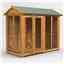8ft x 4ft Premium Tongue And Groove Apex Summerhouse - Double Door - 12mm Tongue And Groove Floor And Roof