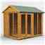 8ft X 6ft Premium Tongue And Groove Apex Summerhouse - Double Doors - 12mm Tongue And Groove Floor And Roof