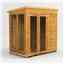 6ft X 4ft Premium Tongue And Groove Pent Summerhouse - Double Doors - 12mm Tongue And Groove Floor And Roof