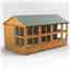 14ft x 8ft Premium Tongue and Groove Apex Potting Shed - Single Door - 18 Windows - 12mm Tongue and Groove Floor and Roof