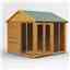 8ft x 8ft Premium Tongue And Groove Apex Summerhouse - Double Doors - 12mm Tongue And Groove Floor And Roof