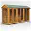 12ft x 4ft Premium Tongue And Groove Apex Summerhouse - Double Doors - 12mm Tongue And Groove Floor And Roof