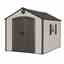 OOS - BACK JUNE 2022 - 12.5ft x 8ft Life Plus Plastic Apex Shed With Plastic Floor + 1 Window (3.81m x 2.43m)