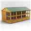 16ft x 8ft Premium Tongue and Groove Apex Potting Shed - Double Door - 24 Windows - 12mm Tongue and Groove Floor and Roof	