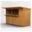 10ft x 4ft Premium Tongue And Groove Market Kiosk Bar - Single Door - 12mm Tongue And Groove Floor And Roof