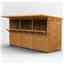12ft x 4ft Premium Tongue And Groove Market Kiosk Bar - Single Door - 12mm Tongue And Groove Floor And Roof