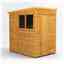 4ft x 8ft Premium Tongue And Groove Pent Shed - Single Door - 2 Windows - 12mm Tongue And Groove Floor And Roof