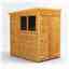 4ft X 8ft  Premium Tongue And Groove Pent Shed - Double Doors - 2 Windows - 12mm Tongue And Groove Floor And Roof