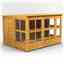 10ft x 8ft Premium Tongue And Groove Pent Potting Shed - Single Door - 18 Windows - 12mm Tongue And Groove Floor And Roof