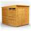 6ft x 8ft Security Tongue and Groove Pent Shed - Single Door - 2 Windows - 12mm Tongue and Groove Floor and Roof