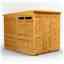6ft x 8ft Security Tongue and Groove Pent Shed - Double Doors - 2 Windows - 12mm Tongue and Groove Floor and Roof