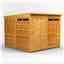 8ft x 8ft Security Tongue and Groove Pent Shed - Single Door - 4 Windows - 12mm Tongue and Groove Floor and Roof