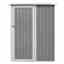 5ft X 3ft (1.43m X 0.89m) Single Door Metal Pent Shed - Light Grey