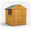 6ft x 6ft Overlap Apex Shed - Single Door - 2 Windows - 12mm Tongue and Groove Floor and Roof