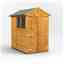 6ft x 4ft Overlap Apex Shed - Double Doors - 2 Windows - 12mm Tongue and Groove Floor and Roof
