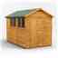 10ft x 6ft Overlap Apex Shed - Single Door - 4 Windows - 12mm Tongue and Groove Floor and Roof