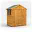4ft x 6ft Overlap Apex Shed - Single Door - 2 Windows - 12mm Tongue and Groove Floor and Roof