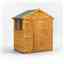 4ft x 6ft Overlap Apex Shed - Double Doors - 2 Windows - 12mm Tongue and Groove Floor and Roof