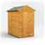 6ft x 4ft Overlap Apex Shed - Single Door - 12mm Tongue and Groove Floor and Roof